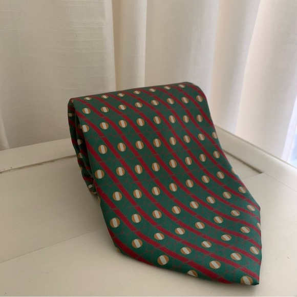 Moschino Green Red XO Tie - Picture 1 of 7